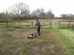 Close mowing in Winter